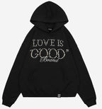 GOODBRAND Love Is Good Hoodie Black (FW24)