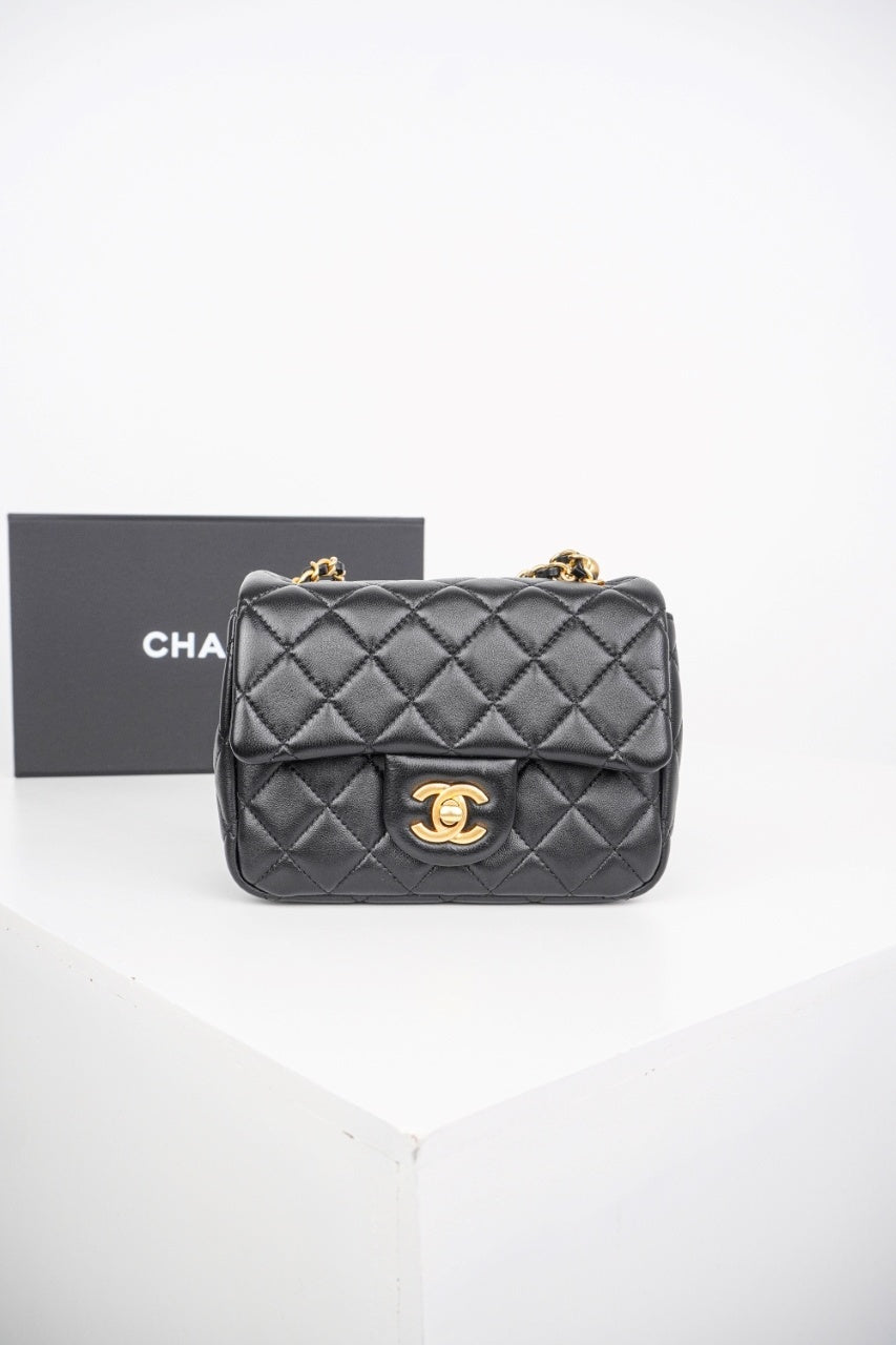 Chanel Classic Small Black Lambskin GHW