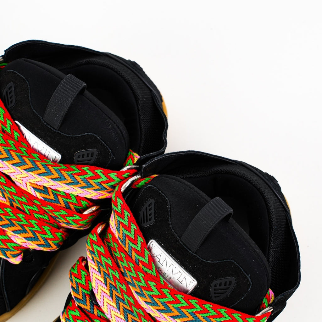 Lanvin calf suede chunky lace-up sneakers