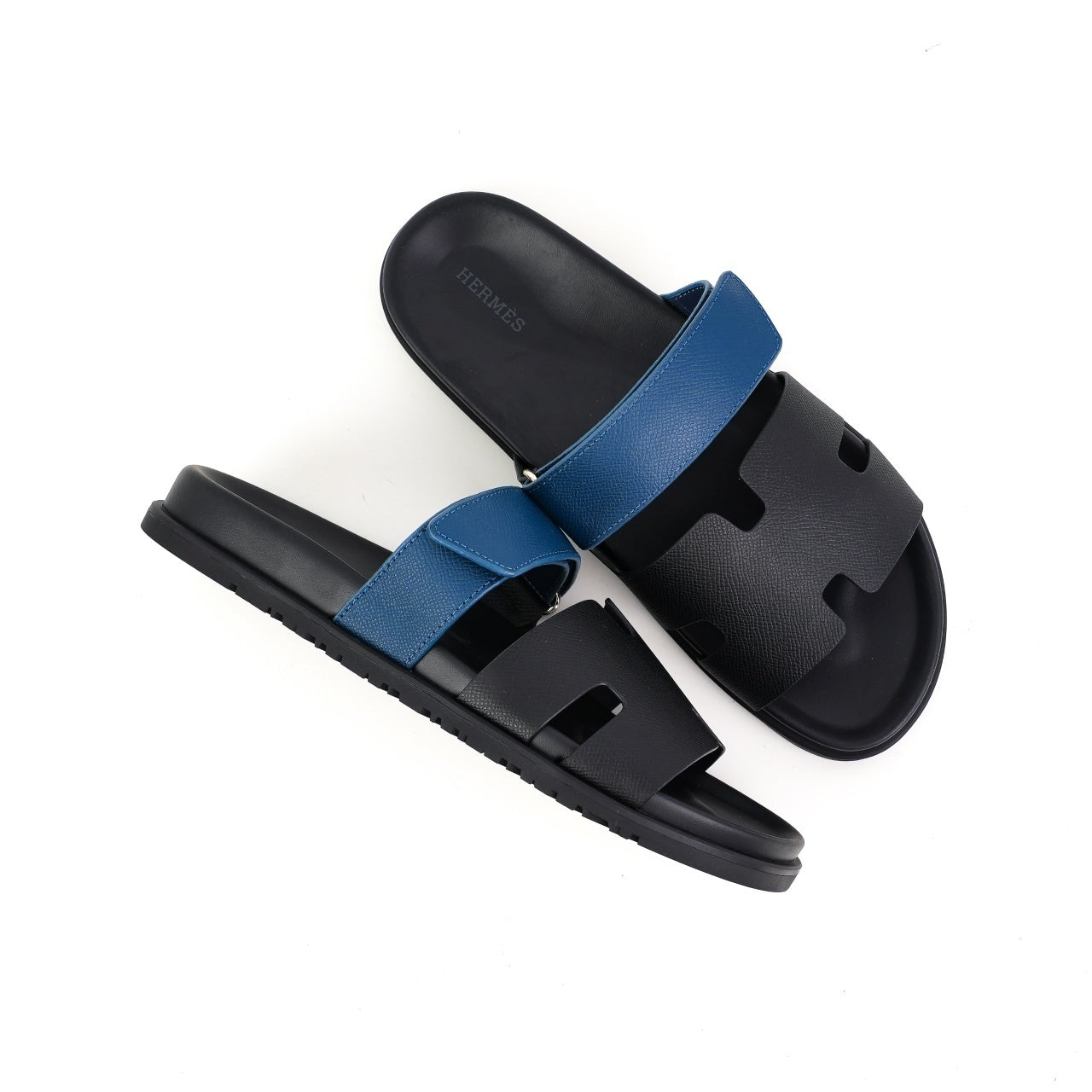 Hermes Chypre Sandal Black & Blue