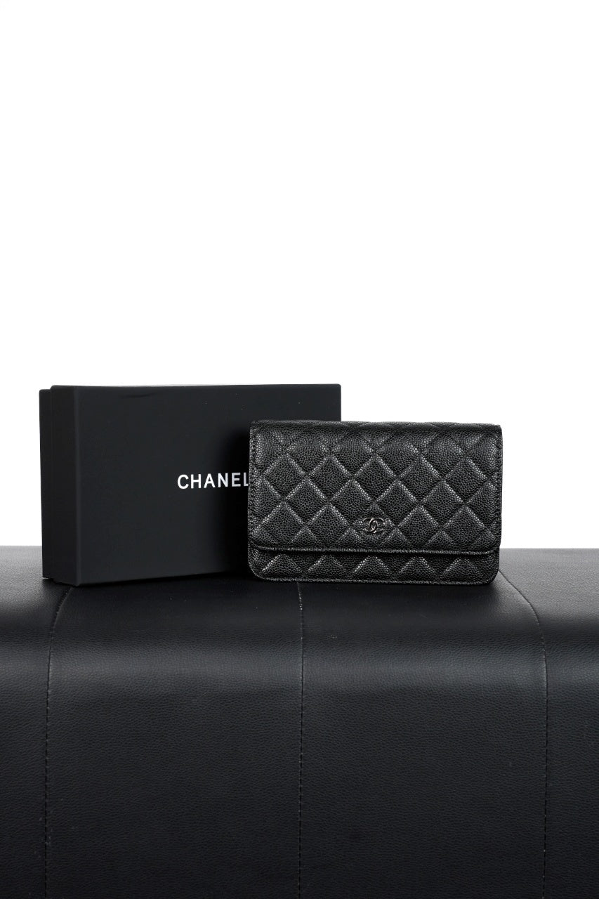 Chanel Quilted Caviar Wallet long wallets