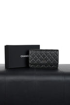 Chanel Quilted Caviar Wallet long wallets