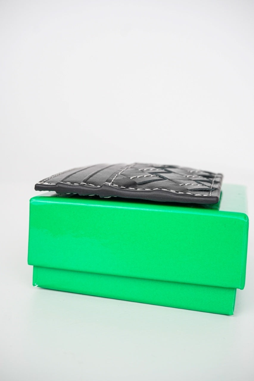 Bottega Veneta Avenue Stitch Leather Card Case