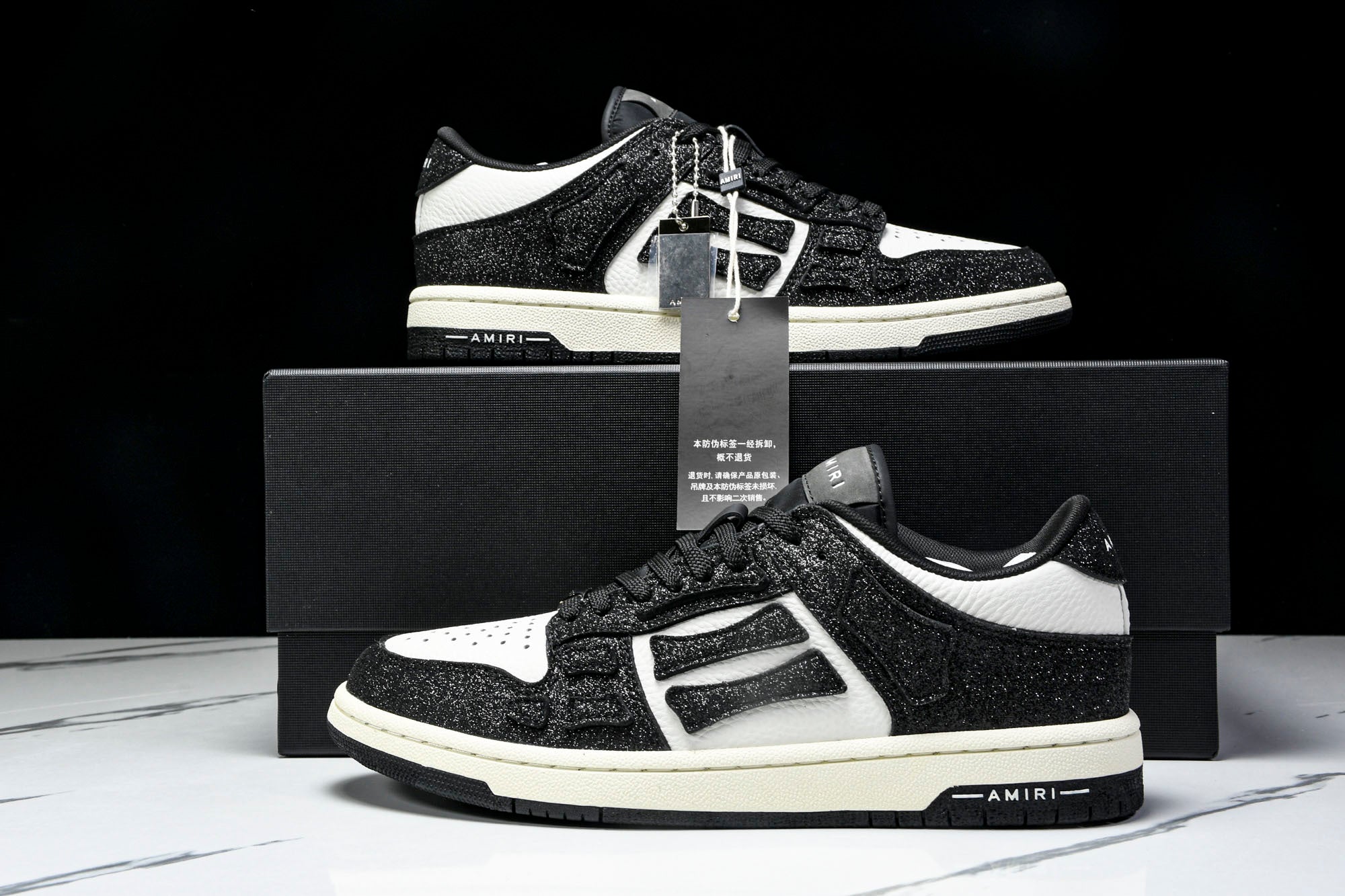 AMIRI Shimmer Skel Top Low sneakers