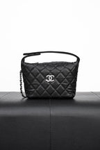 Chanel 25C Quilted Hobo Clutch