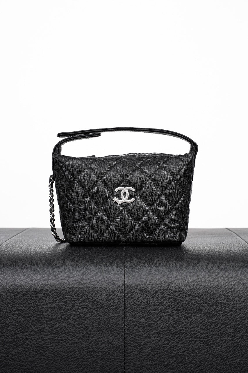 Chanel 25C Quilted Hobo Clutch