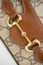 Gucci Horsebit 1955 Mini Bag (Beige&Dark Brown)