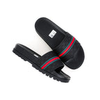 Gucci Rubber Web Slides