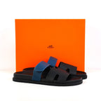 Hermes Chypre Sandal Black & Blue