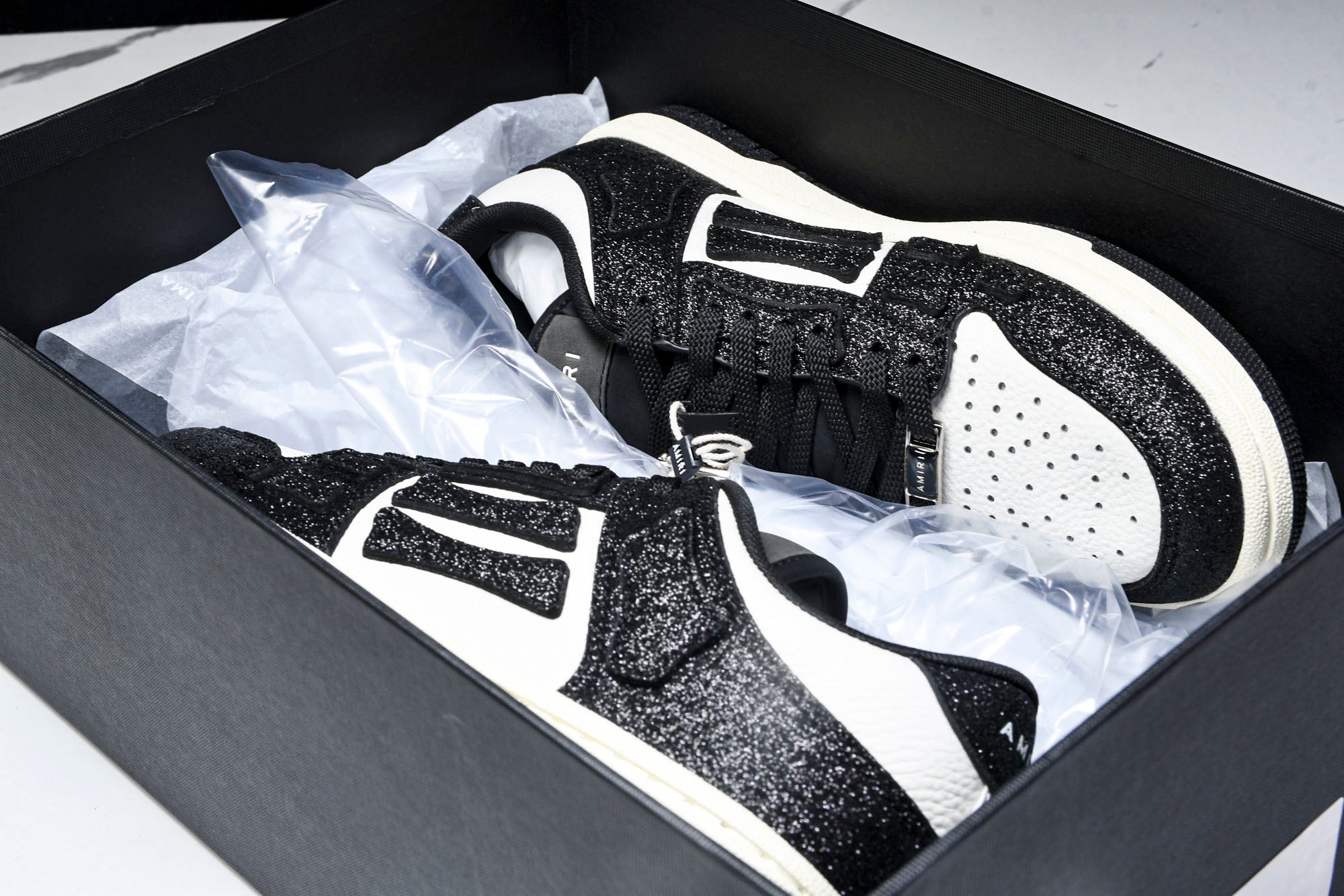 AMIRI Shimmer Skel Top Low sneakers