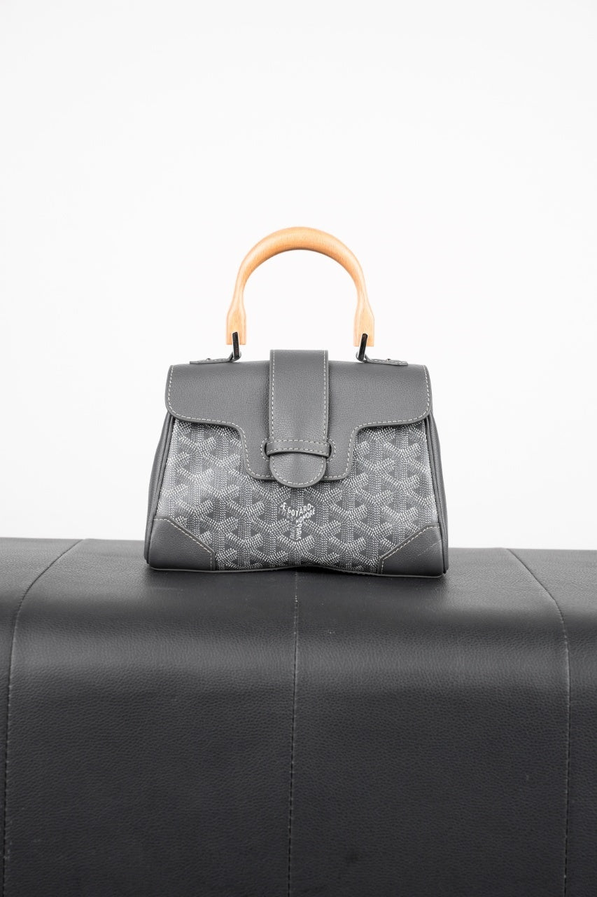 Goyard Mini Saigon Tote Bag (Grey)