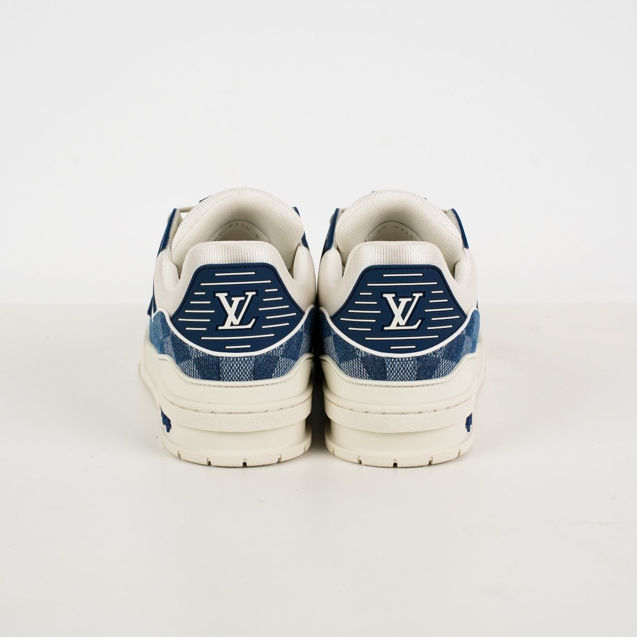 Louis Vuitton Trainer Sneaker Blue Damier Denim