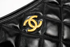 Chanel 24A CC Chain Hobo Black Bag