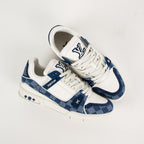 Louis Vuitton Trainer Sneaker Blue Damier Denim