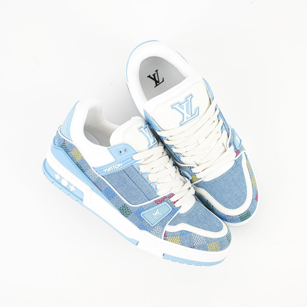 Louis Vuitton Trainer Sneaker Monogram Denim