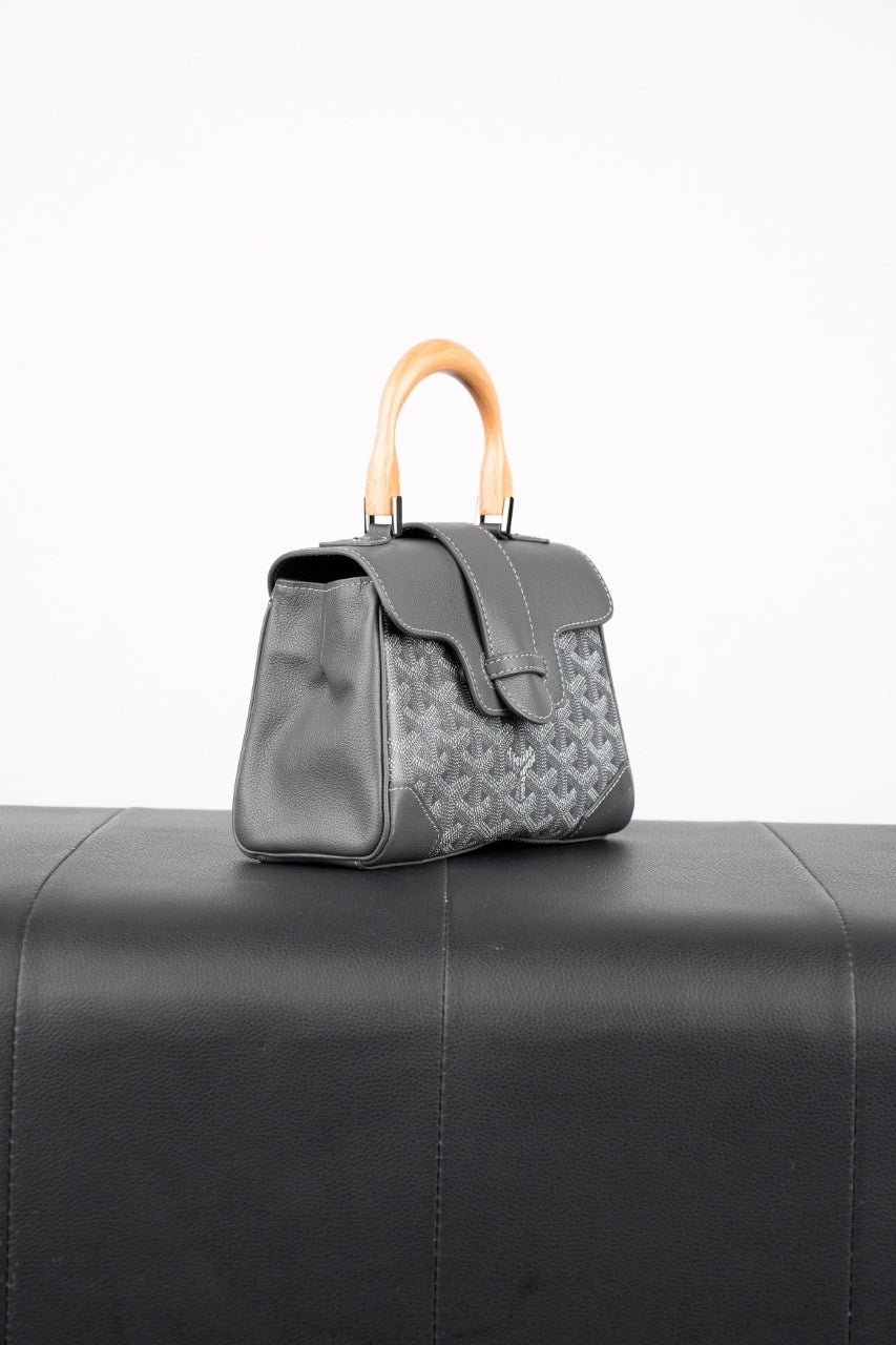 Goyard Mini Saigon Tote Bag (Grey)