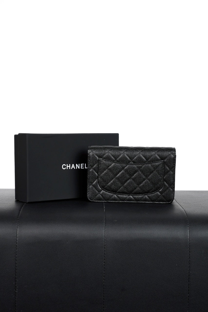 Chanel Quilted Caviar Wallet long wallets
