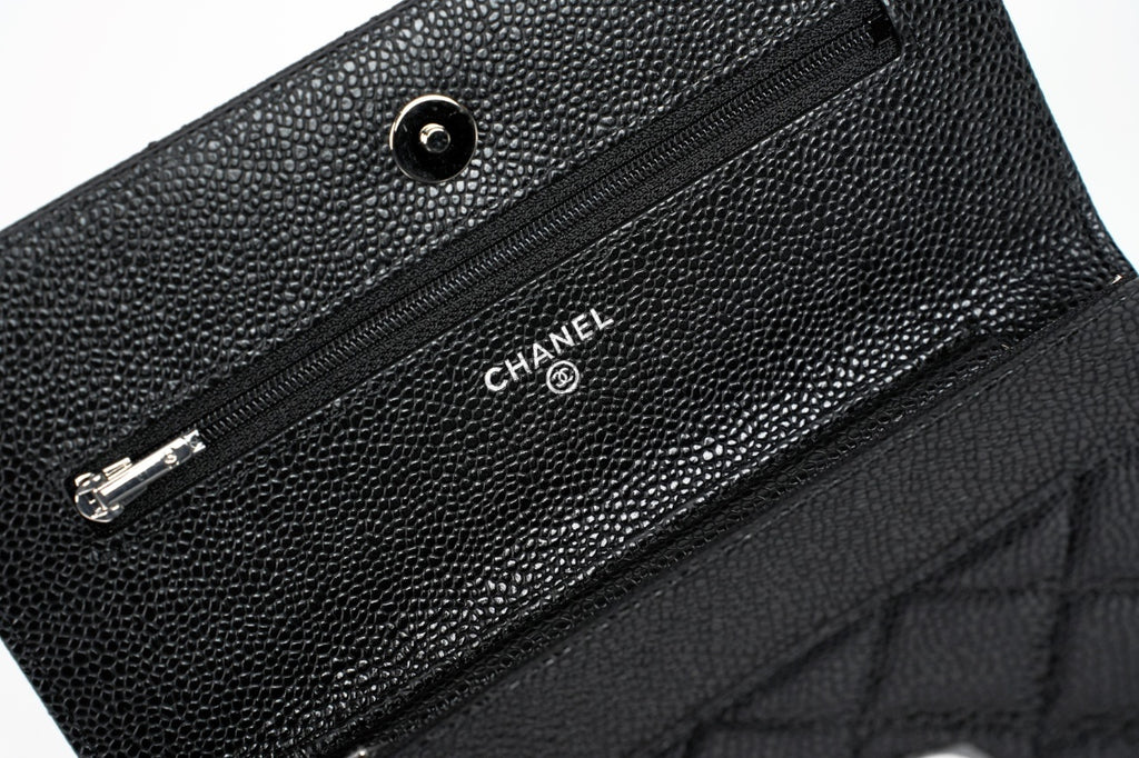 Chanel Quilted Caviar Wallet long wallets