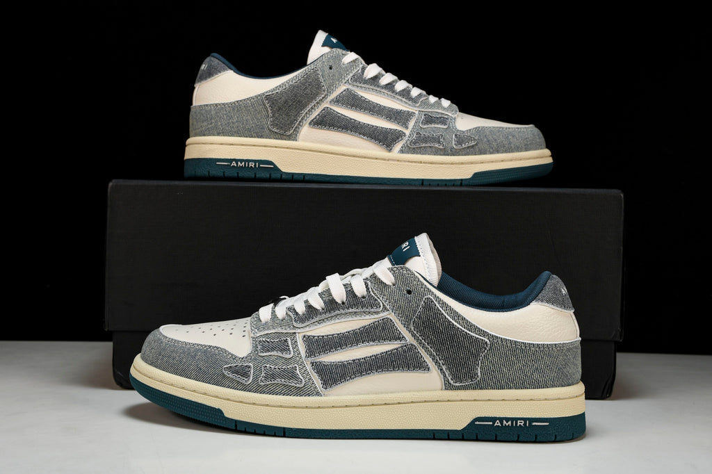 Amiri Skel Top Low Denim “ Slate Blue”