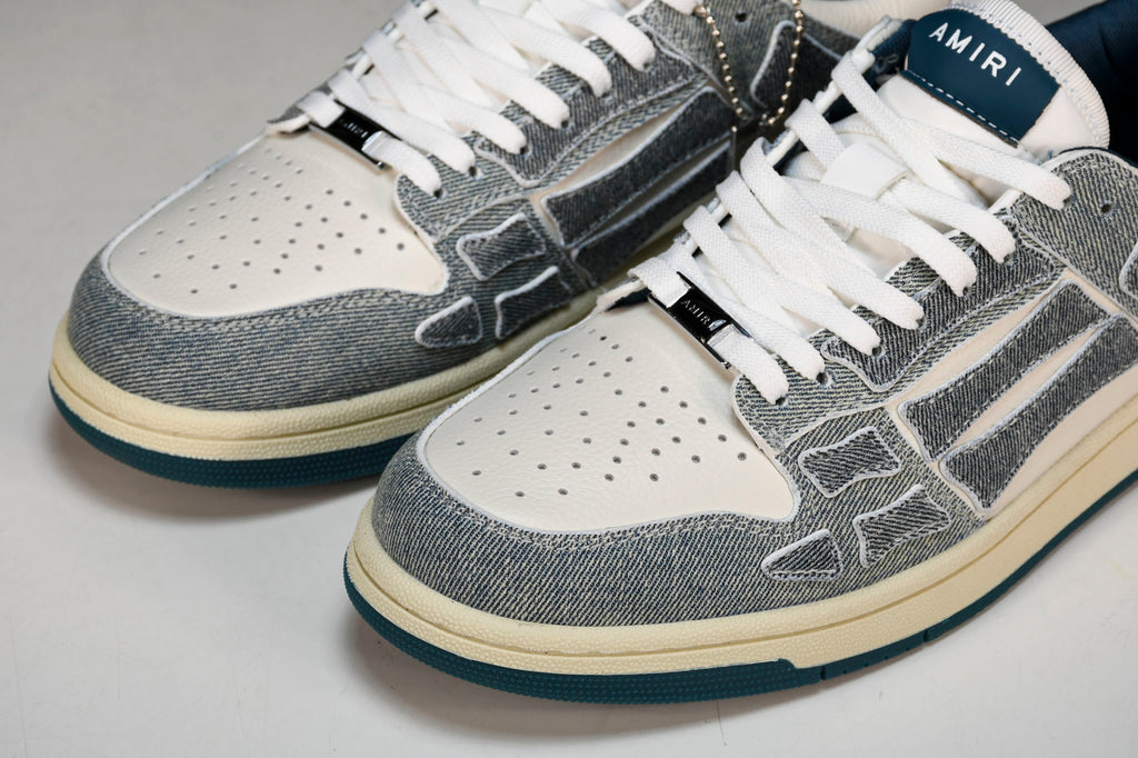 Amiri Skel Top Low Denim “ Slate Blue”