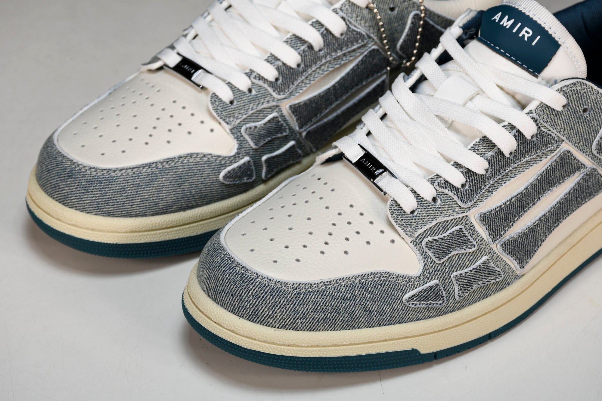 Amiri Skel Top Low Denim “ Slate Blue”