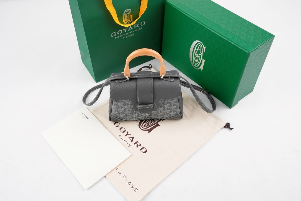 Goyard Mini Saigon Tote Bag (Grey)