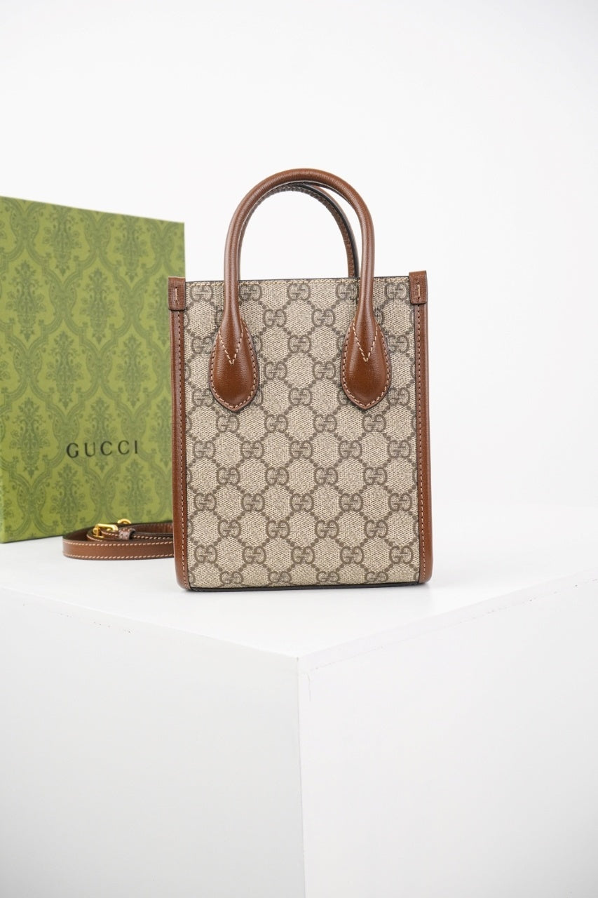 Gucci GG Supreme Interlocking G Mini Tote