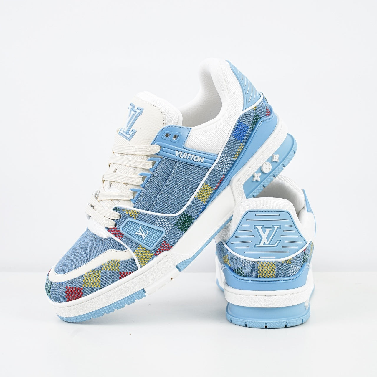Louis Vuitton Trainer Sneaker Monogram Denim