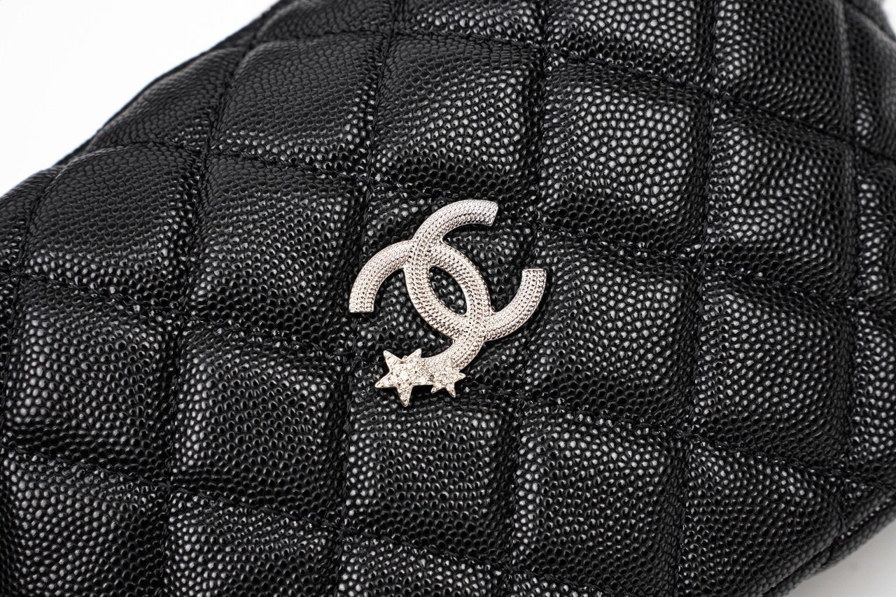 Chanel 25C Quilted Hobo Clutch