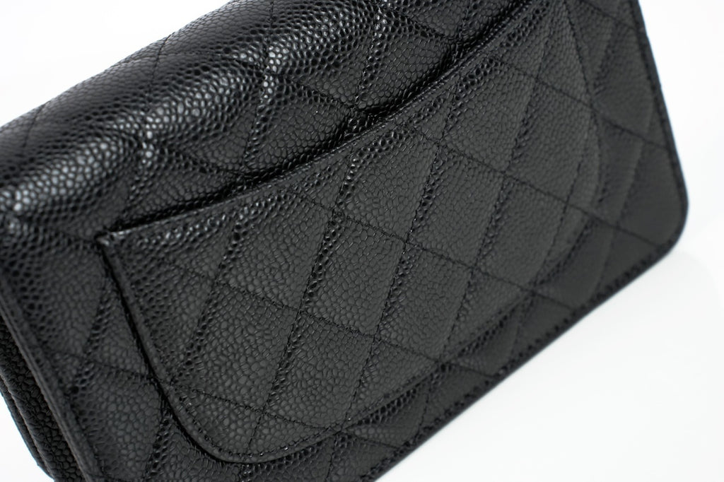Chanel Quilted Caviar Wallet long wallets