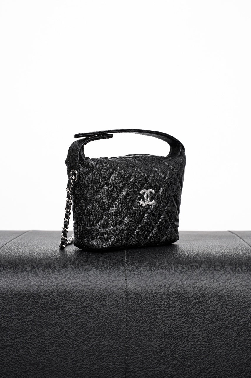 Chanel 25C Quilted Hobo Clutch
