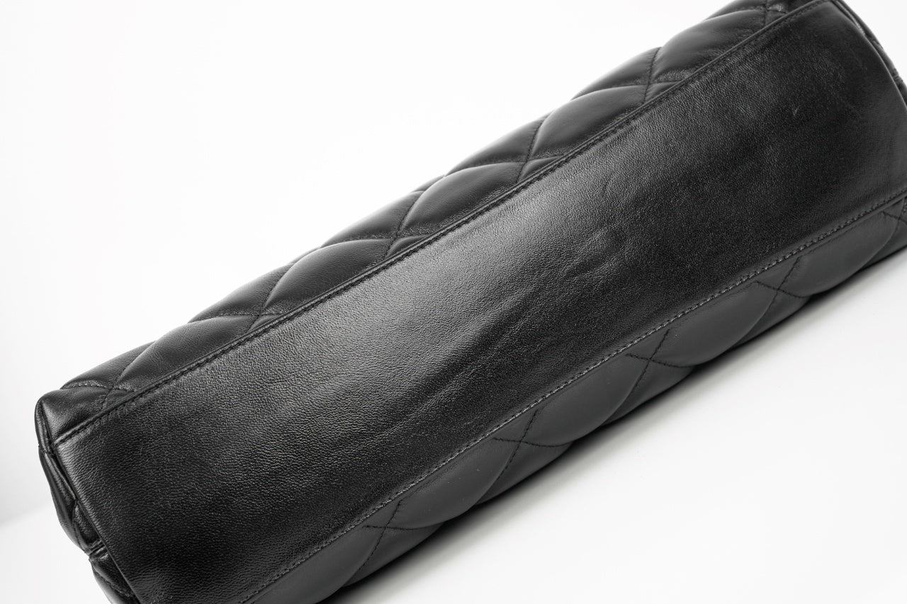 Chanel 24A CC Chain Hobo Black Bag