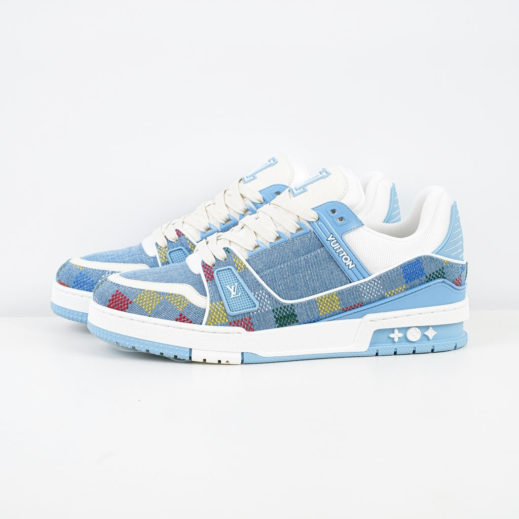 Louis Vuitton Trainer Sneaker Monogram Denim
