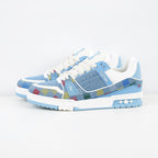 Louis Vuitton Trainer Sneaker Monogram Denim