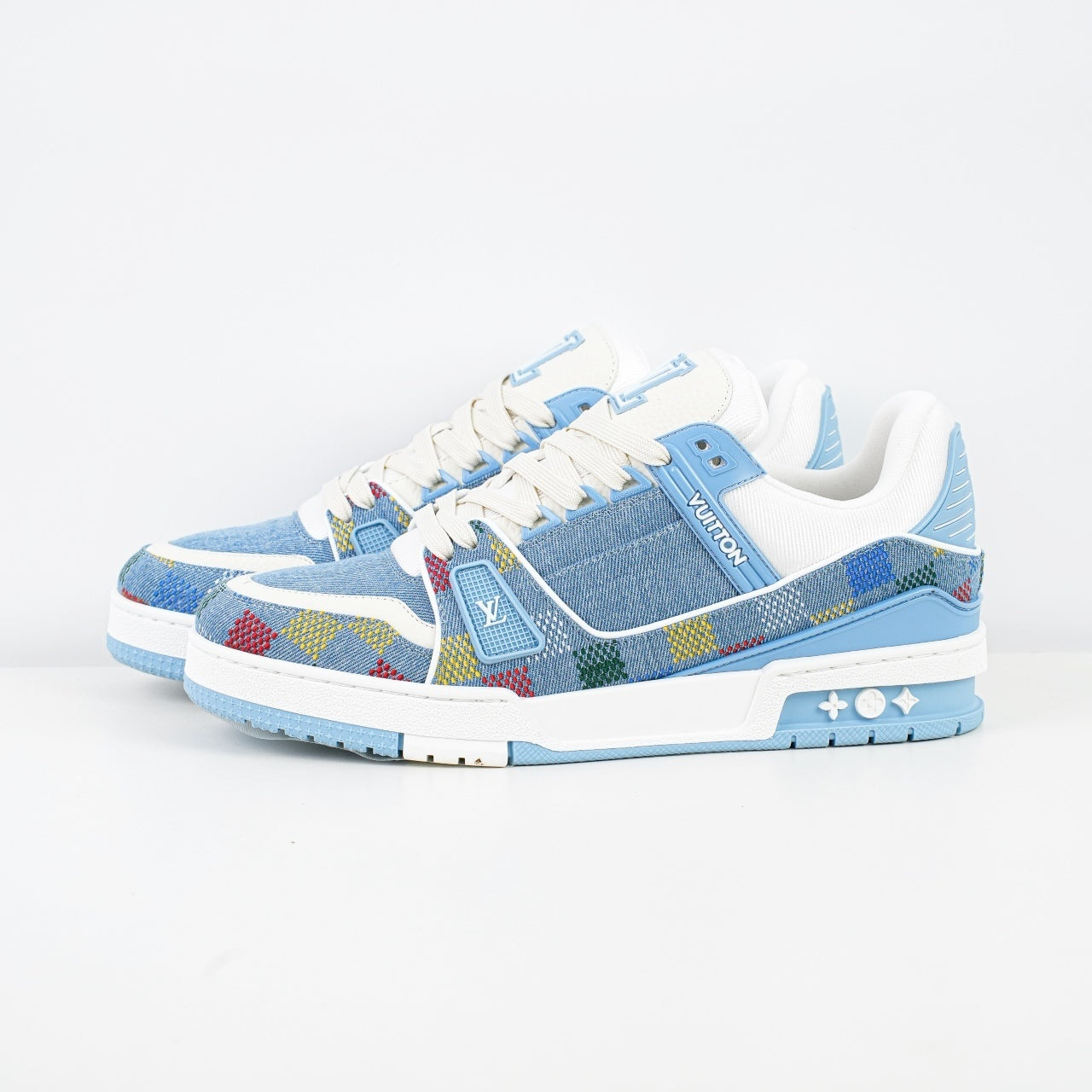 Louis Vuitton Trainer Sneaker Monogram Denim