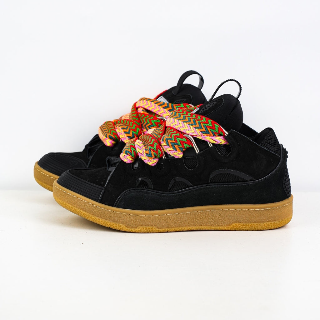 Lanvin calf suede chunky lace-up sneakers