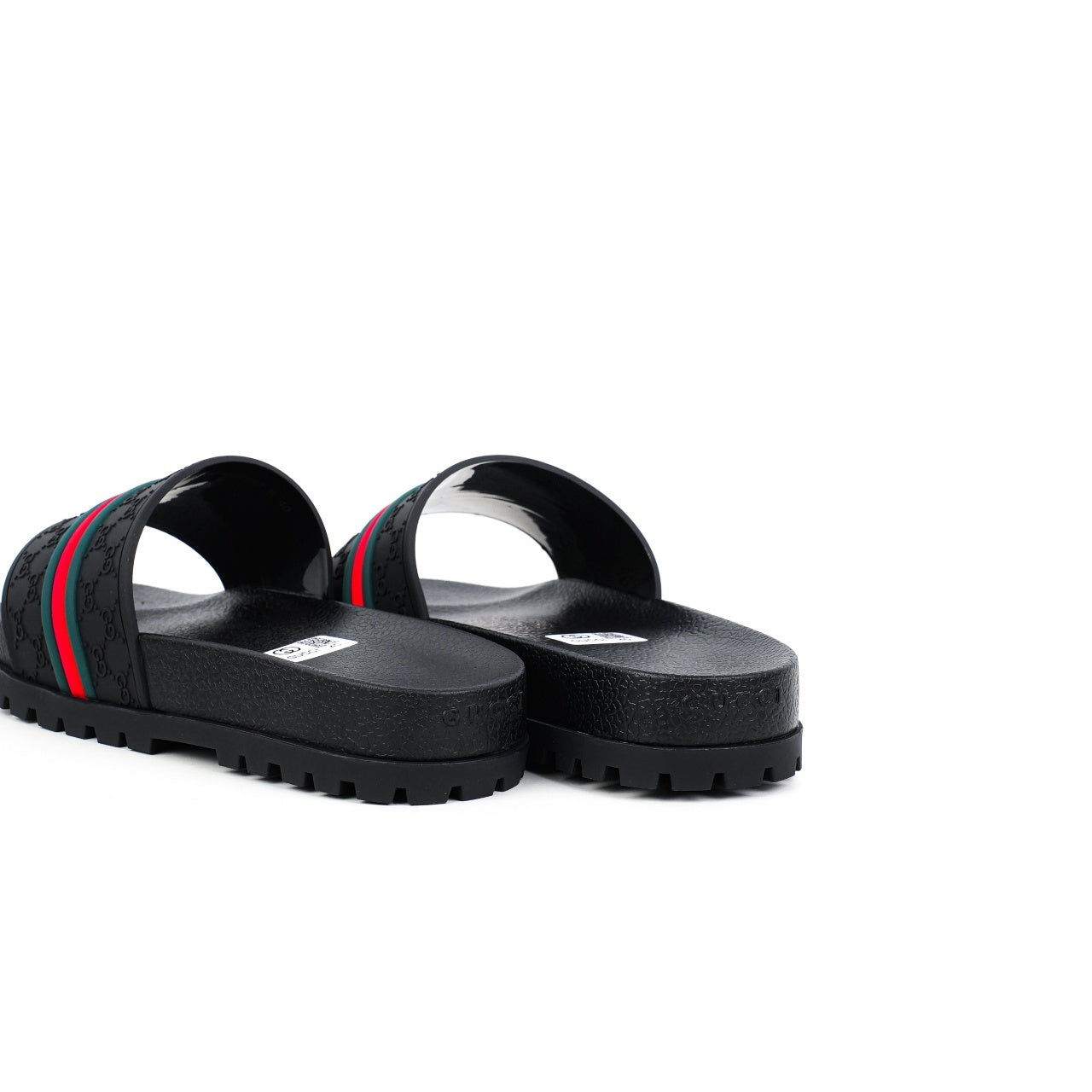 Gucci Rubber Web Slides