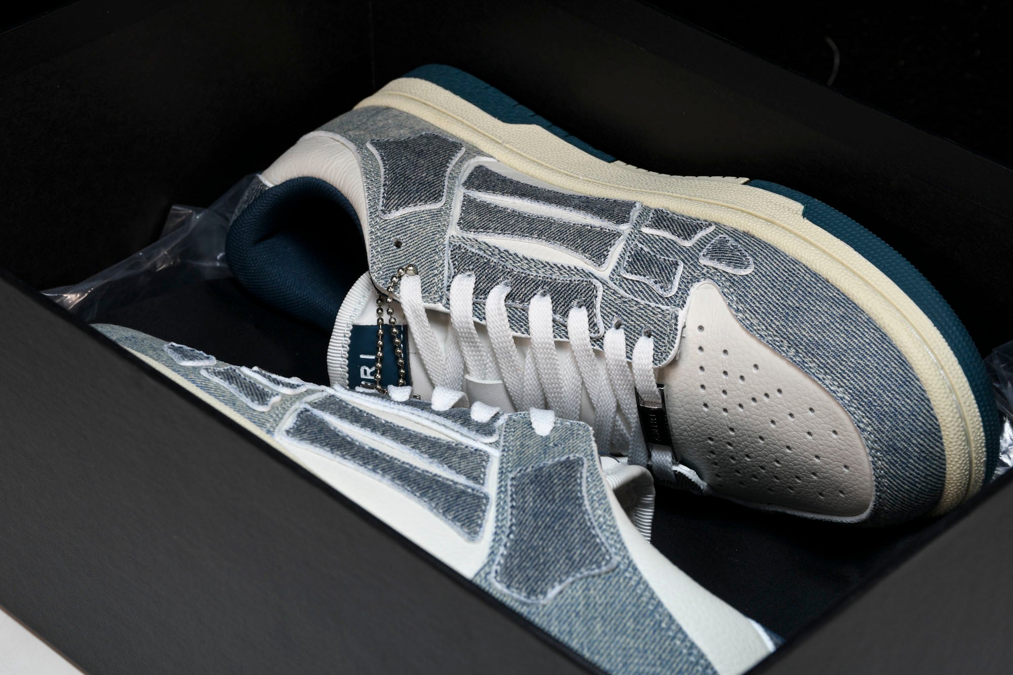 Amiri Skel Top Low Denim “ Slate Blue”