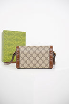 Gucci Horsebit 1955 Mini Bag (Beige&Dark Brown)