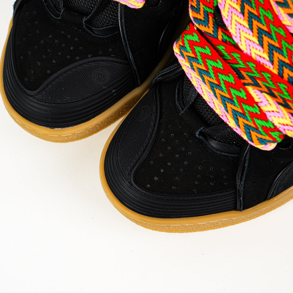 Lanvin calf suede chunky lace-up sneakers