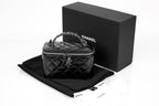 Chanel Matelasse Vanity Chain Shoulder Bag Black