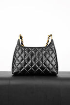 Chanel 24A CC Chain Hobo Black Bag