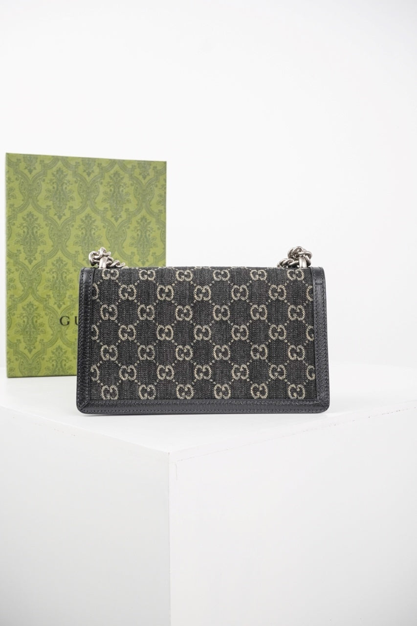 Gucci Dionysus GG Supreme Super Mini Bag Black