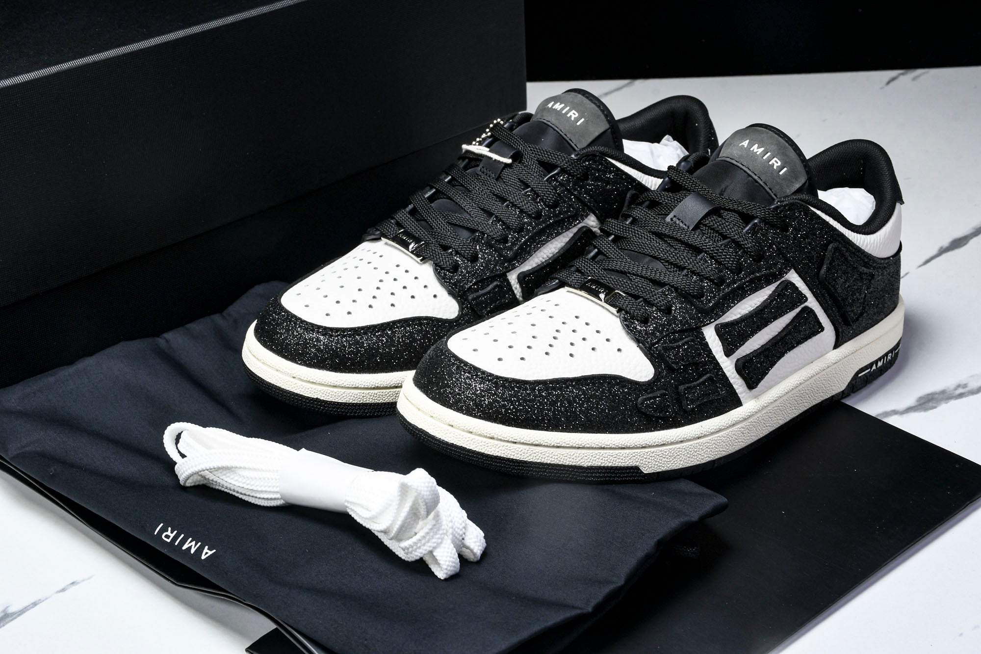 AMIRI Shimmer Skel Top Low sneakers