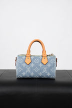 Louis Vuitton Denim Blue Nano Speedy