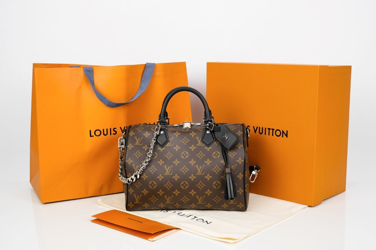 Louis Vuitton Speedy Soft 30 Dark Bag
