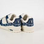 Louis Vuitton Trainer Sneaker Blue Damier Denim
