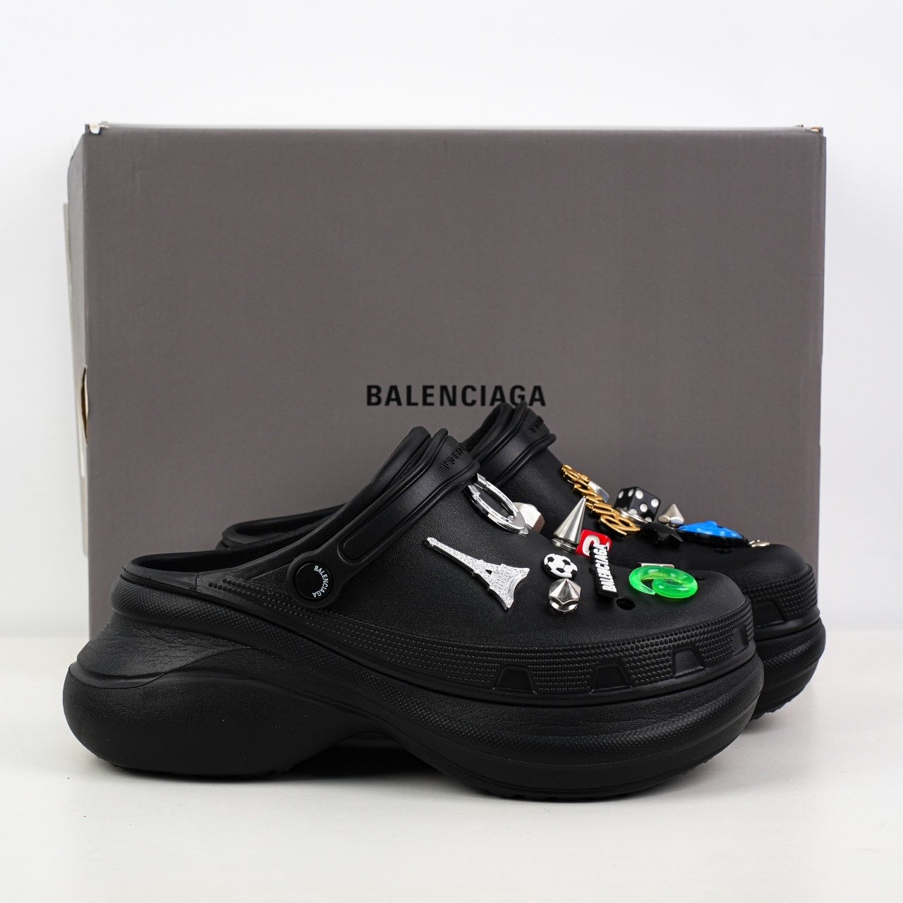 Balenciaga x Crocs Jibbitz Mules