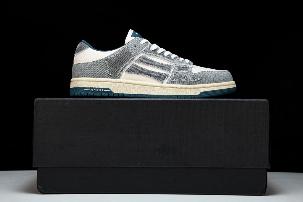Amiri Skel Top Low Denim “ Slate Blue”