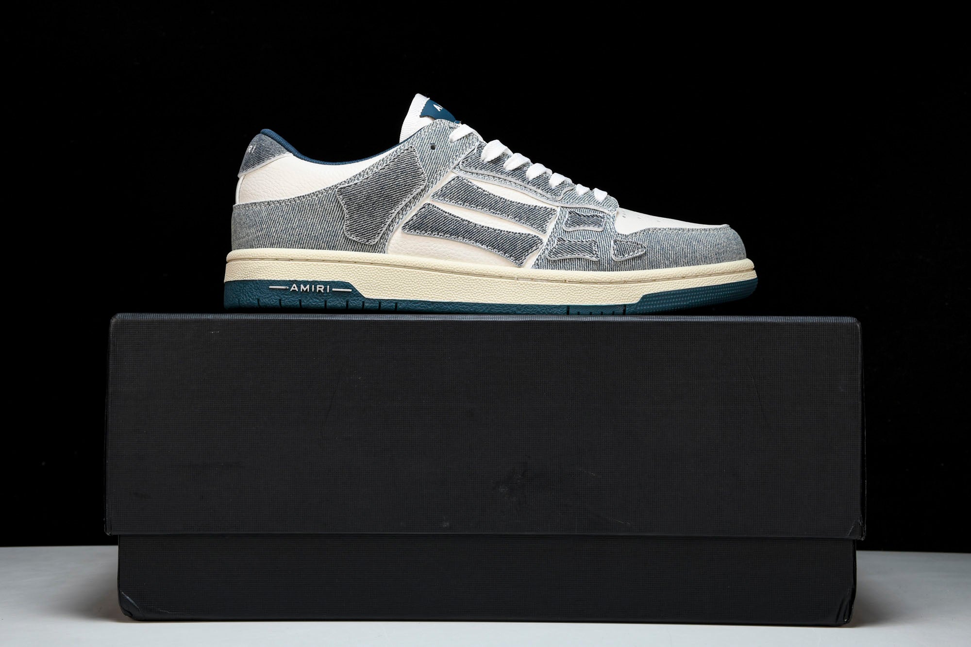 Amiri Skel Top Low Denim “ Slate Blue”